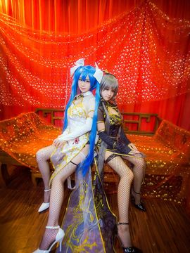 《VOCALOID》黑白金丝雀.ver️旗袍 C O S P L A Y