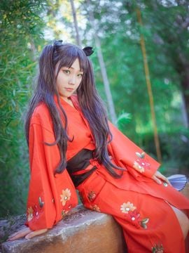 嘛, 夏天当然是要穿浴衣啊!远坂凛浴衣ver COS