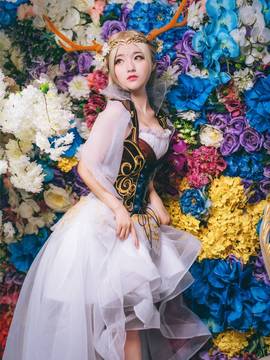 《奇迹暖暖》信鸽王国精灵鹿后 C O S P L A Y