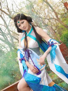 《阴阳师手游》八百比丘尼苍之雀羽 C O S P L A Y