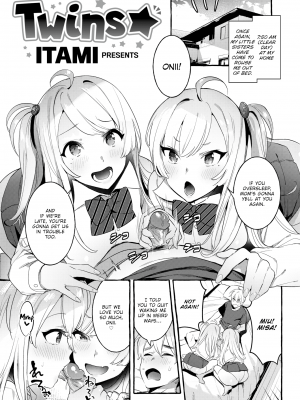 [無修正] [英訳] [伊丹] ついんず★  (COMIC 快楽天 2019年9月号)｜[Itami] Twins ☆