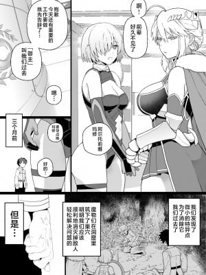 [も] アルトリアとマシュ、ゴブリン姦漫画 (Fate／Grand Order) [黎欧出资汉化]