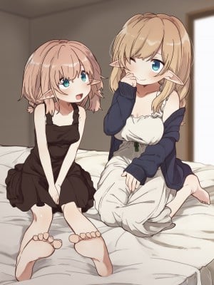 (同人誌) [いーすとはうす (パン☆工場)] エルフの姉妹達。 [中国翻訳] (オリジナル)