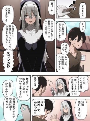 [えなりずし] シスターにエッチな悪魔祓いをしてもらう話