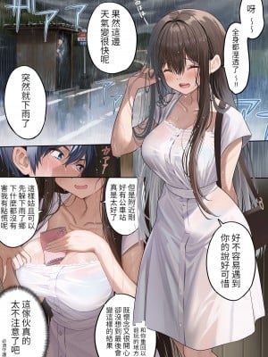 [piyopoyo] 幼馴染ちゃんえちち漫画雨宿り編【醫學院好難讀CMUMT43個人翻譯】