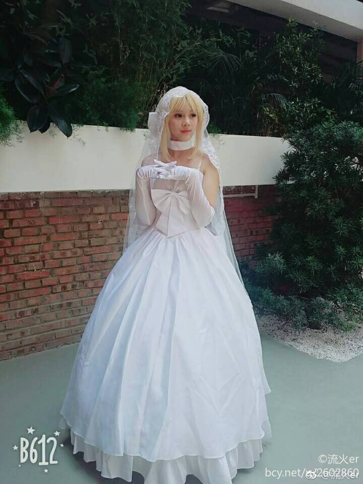 【西安ACC漫展 场照】婚纱saber (11)