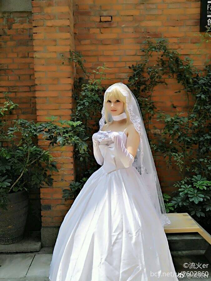 【西安ACC漫展 场照】婚纱saber (13)