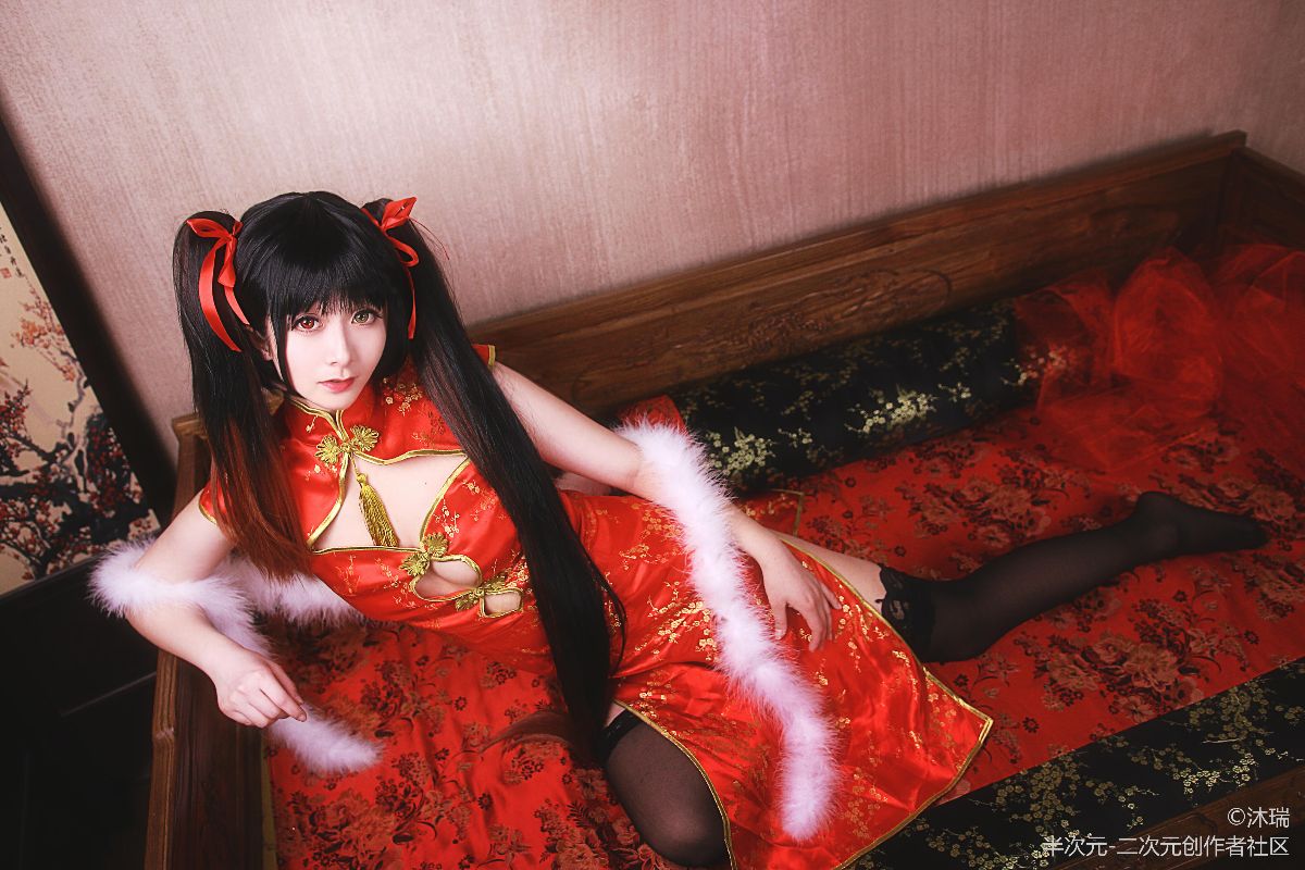 #cos正片# デート·ア·ライブ ✿时崎狂三✿ 旗袍~ (2)