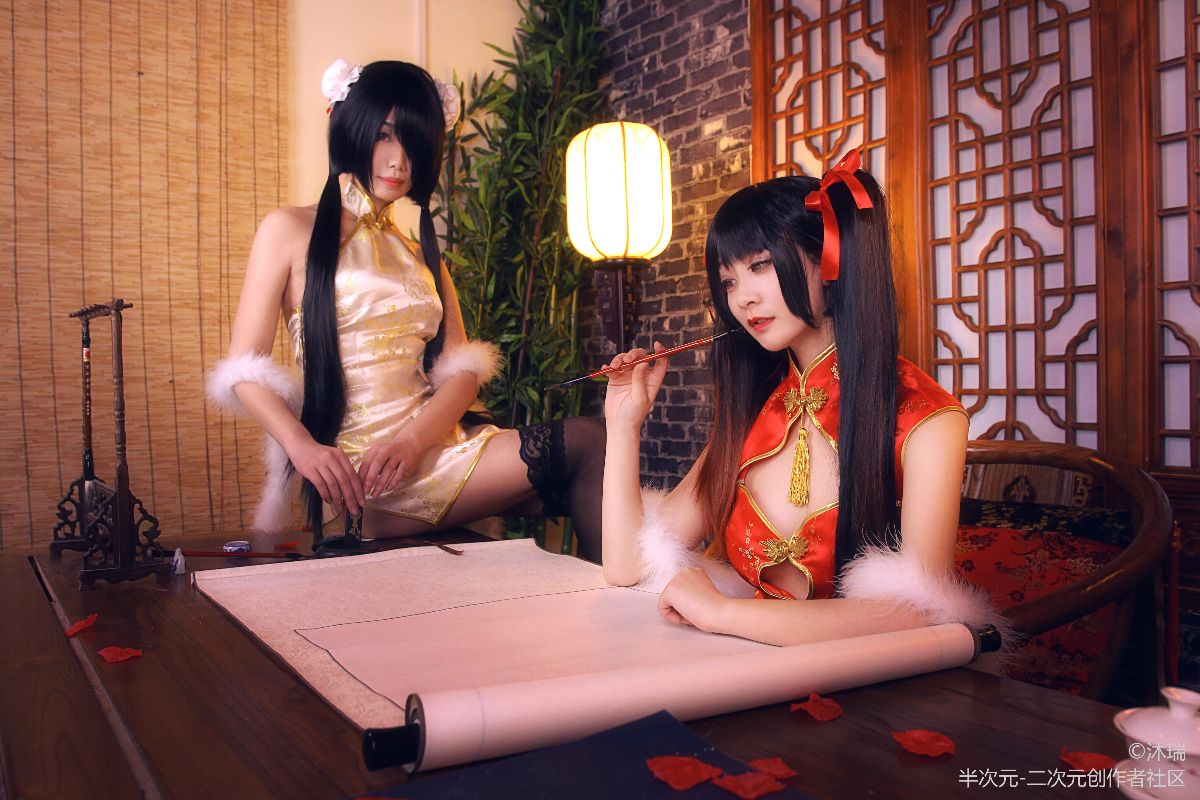 #cos正片# デート·ア·ライブ ✿时崎狂三✿ 旗袍~ (8)