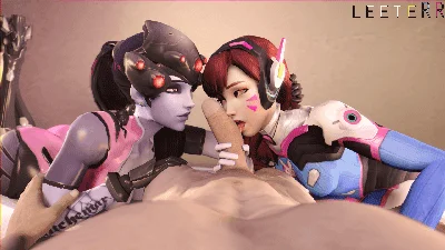 1769136_D.Va_Overwatch_Widowmaker_animated_leeteRR_source_filmmaker