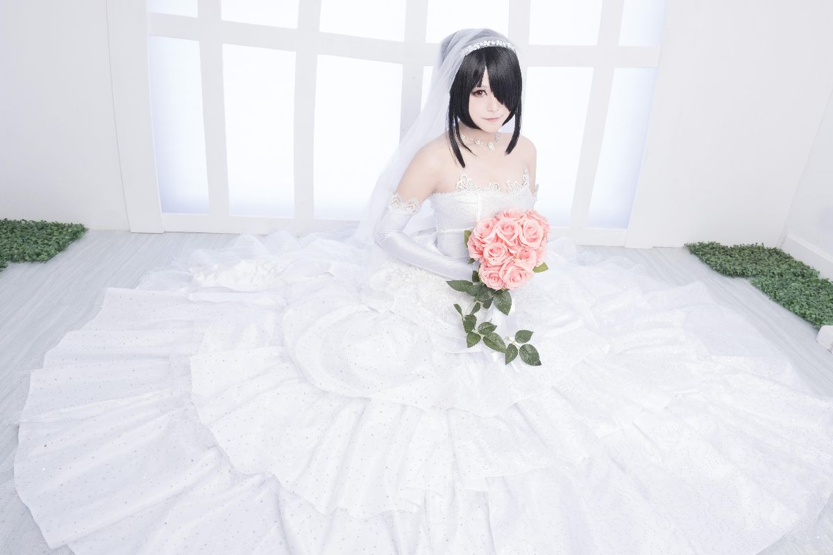 【約會大作戰】時崎狂三 婚紗cosplay (2)