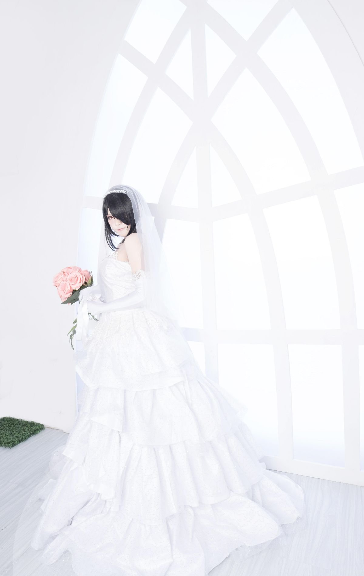 【約會大作戰】時崎狂三 婚紗cosplay (4)