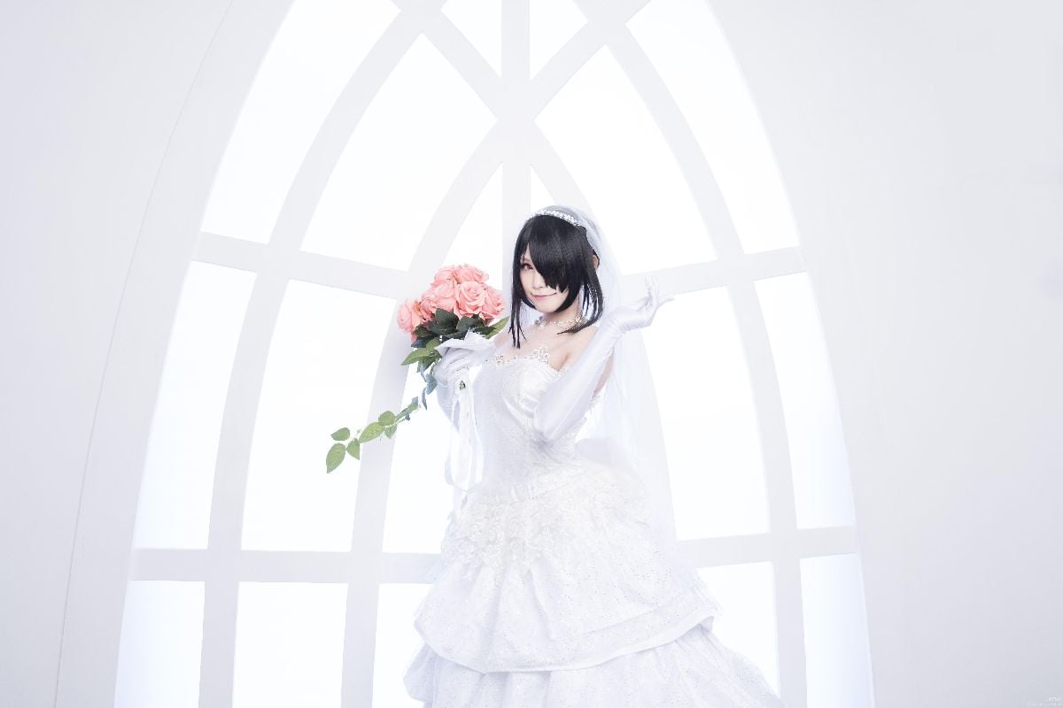 【約會大作戰】時崎狂三 婚紗cosplay (5)