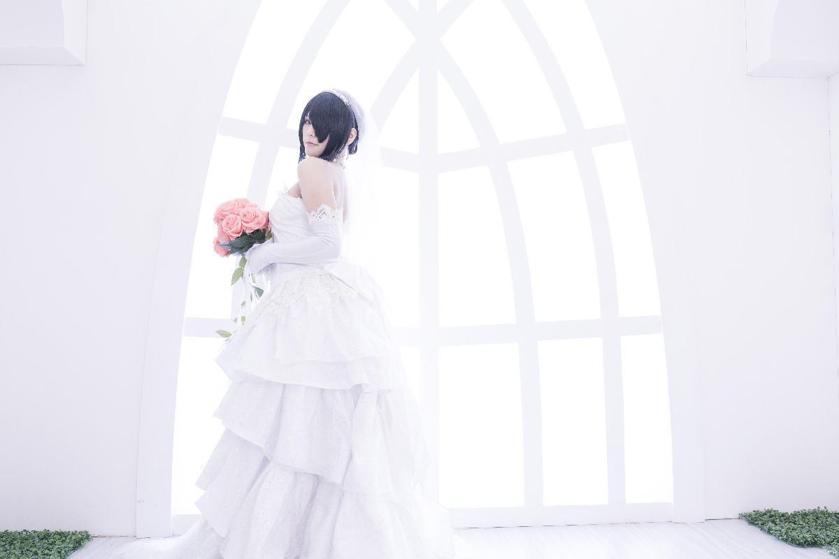 【約會大作戰】時崎狂三 婚紗cosplay (6)