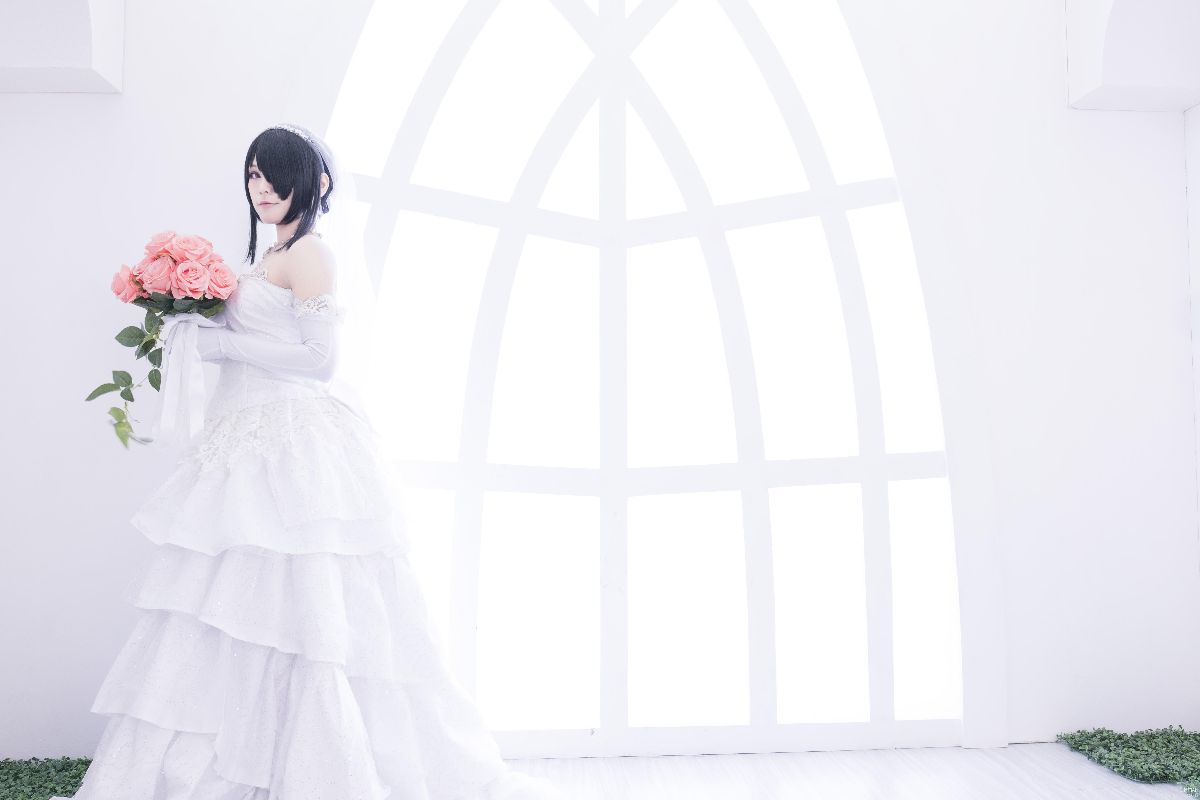 【約會大作戰】時崎狂三 婚紗cosplay (8)