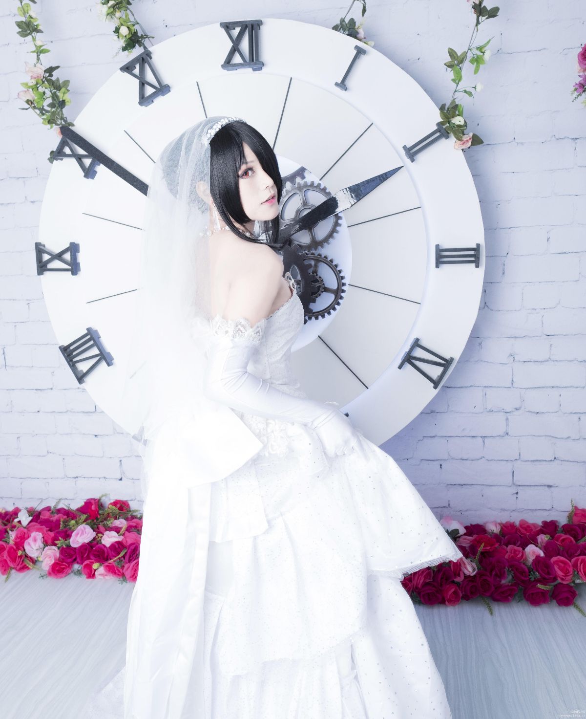 【約會大作戰】時崎狂三 婚紗cosplay (12)
