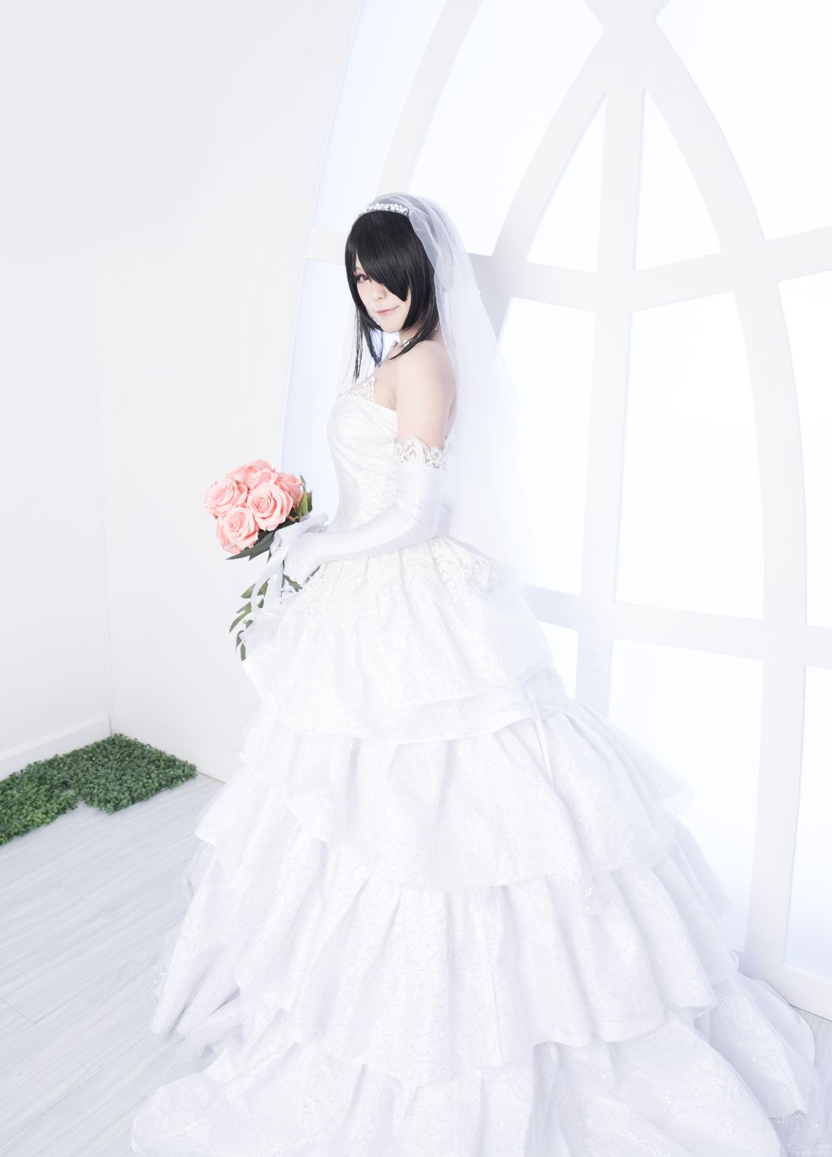 【約會大作戰】時崎狂三 婚紗cosplay (14)