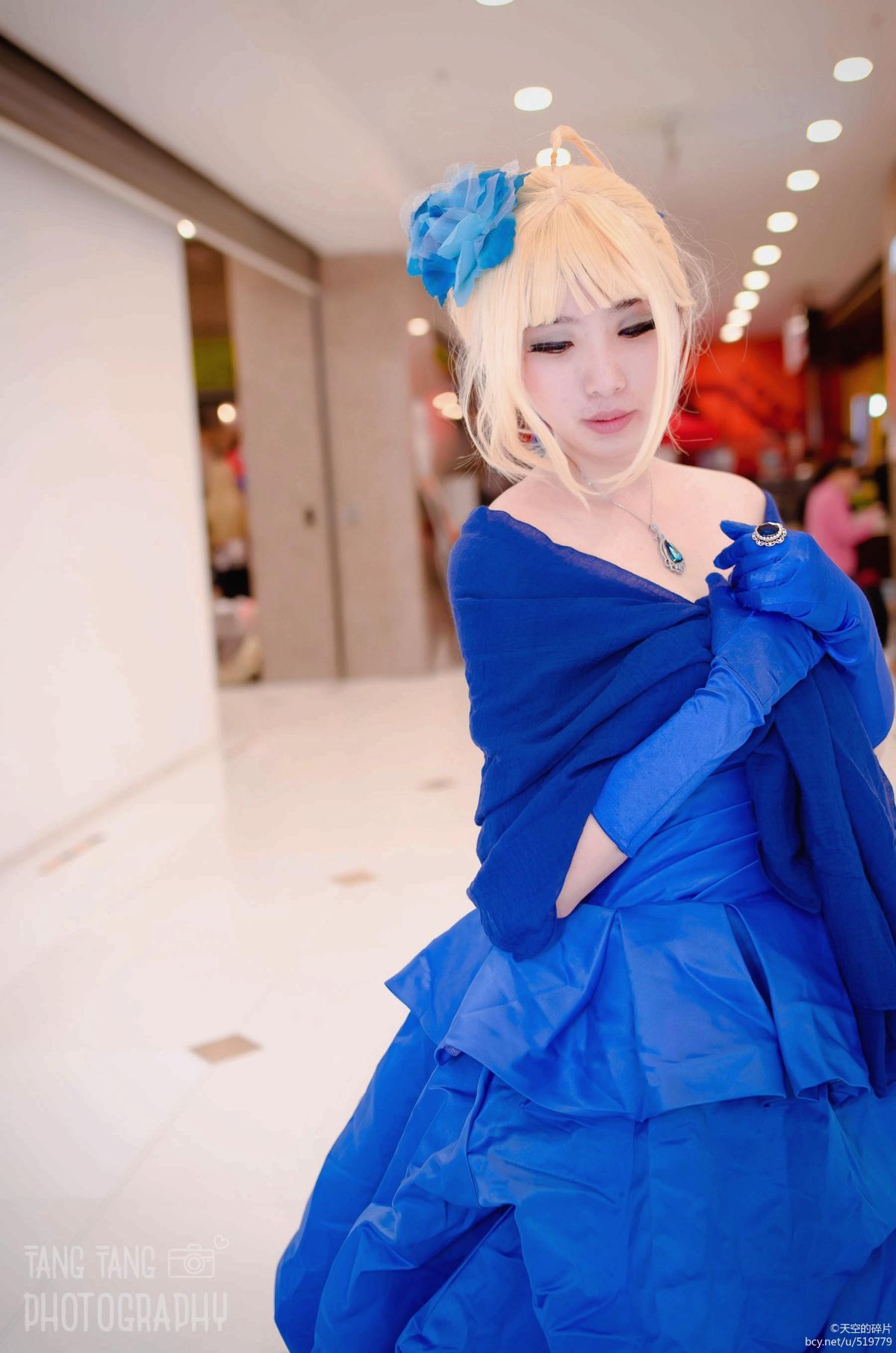 saber 十周年蓝色礼服 (4)