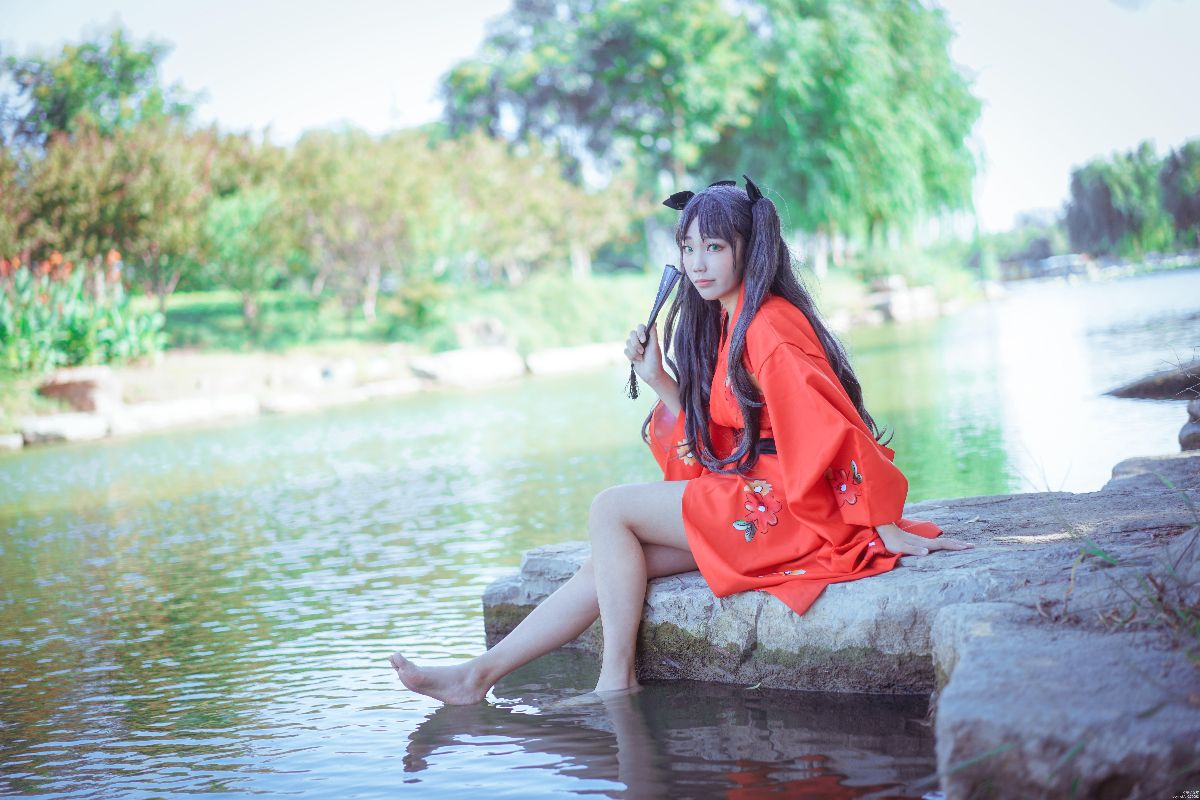 嘛, 夏天当然是要穿浴衣啊!远坂凛浴衣ver. (17)