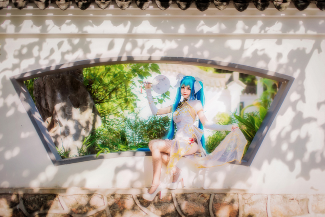 初音未来魅力旗袍登场 C O S (26)