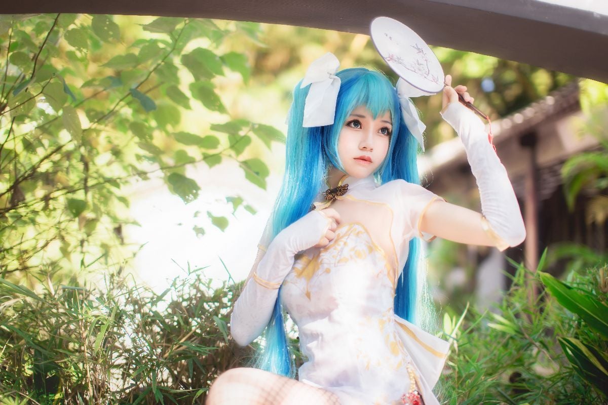 初音未来魅力旗袍登场 C O S (4)