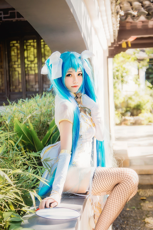 初音未来魅力旗袍登场 C O S (25)