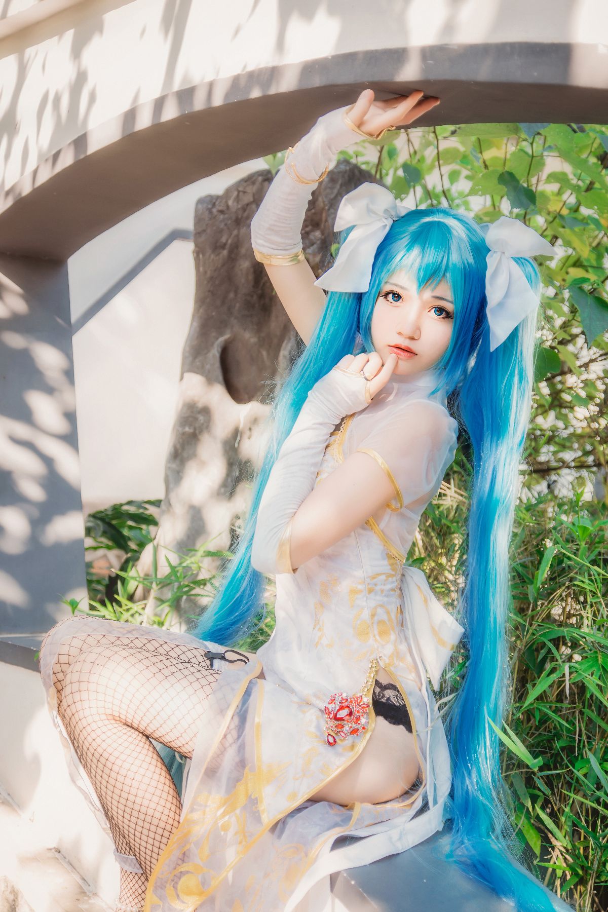 初音未来魅力旗袍登场 C O S (9)