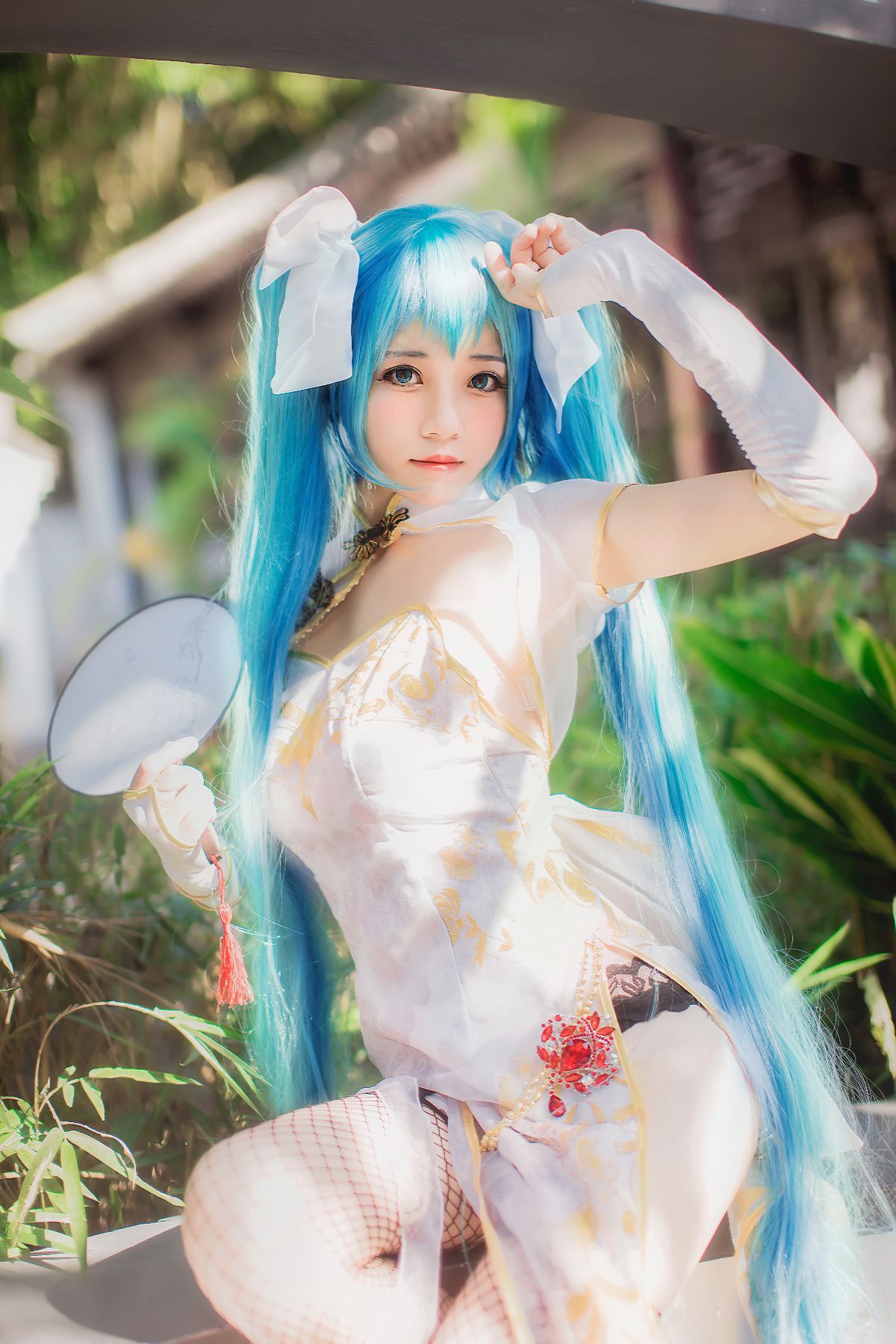 初音未来魅力旗袍登场 C O S (12)