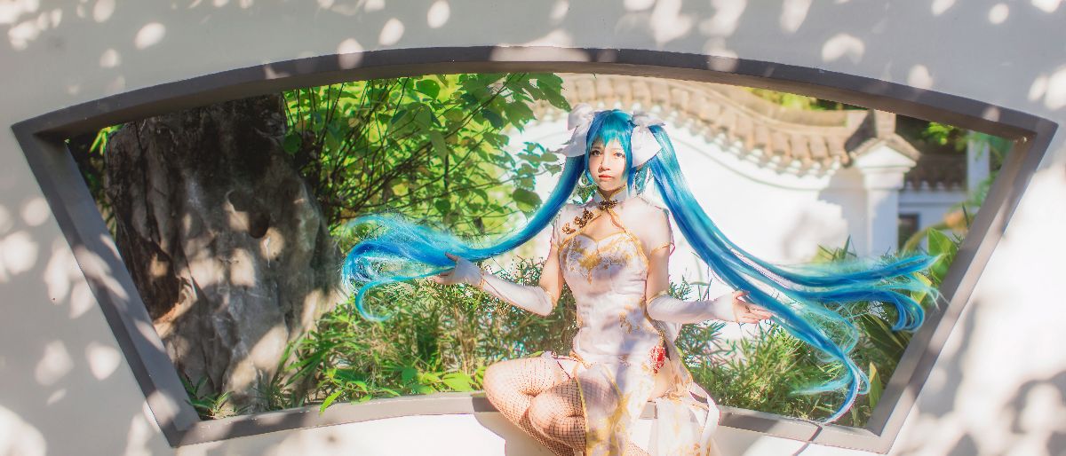 初音未来魅力旗袍登场 C O S (15)