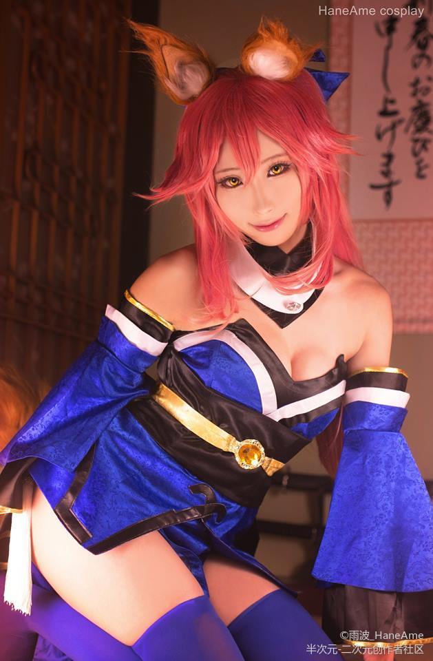 FGO fate 玉藻前 雨波HaneAme cosplay (1)