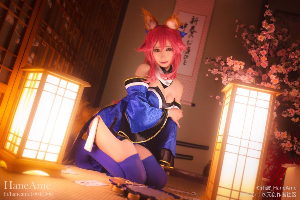 FGO fate 玉藻前 雨波HaneAme cosplay (3)