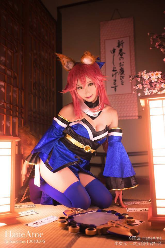 FGO fate 玉藻前 雨波HaneAme cosplay (5)