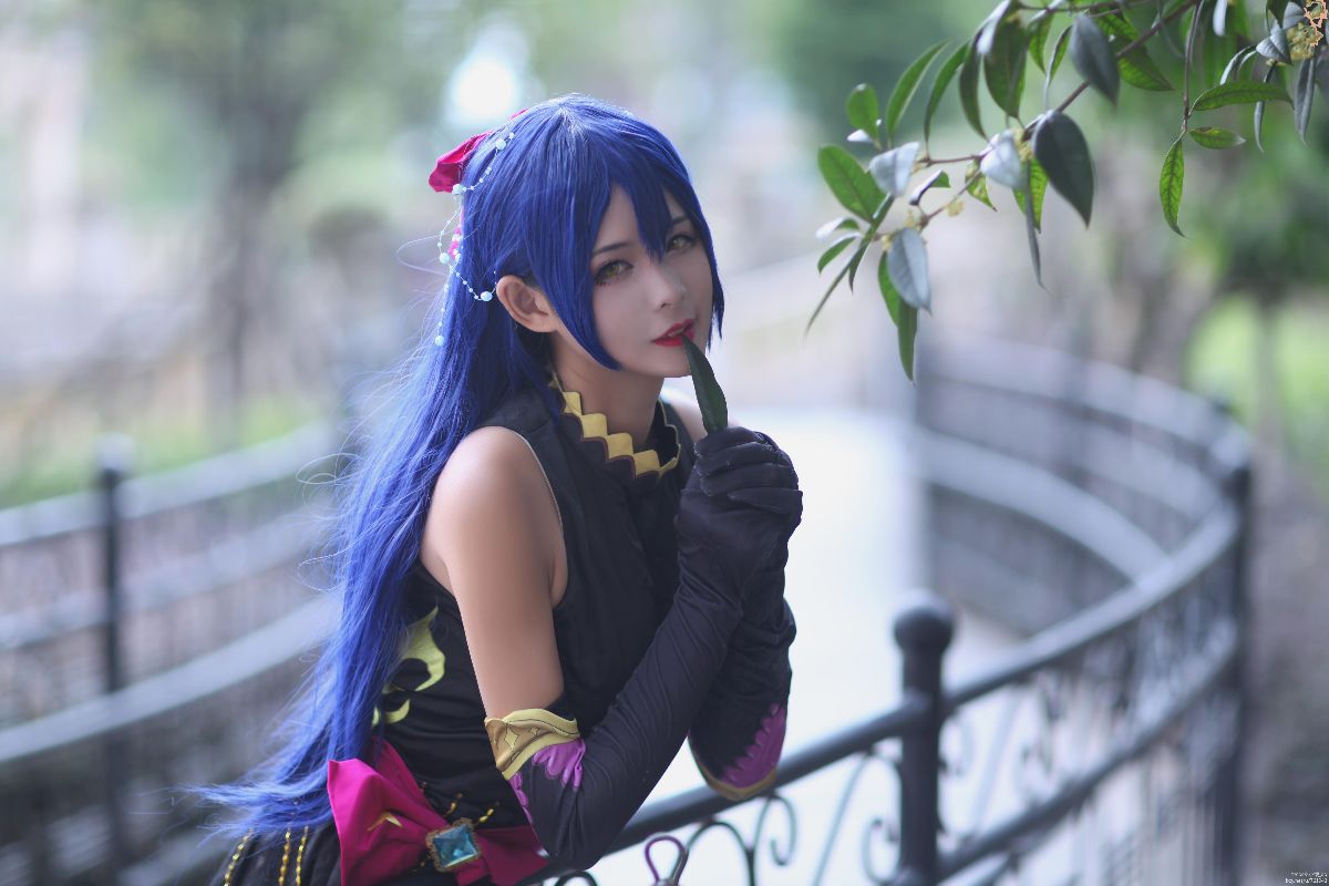 园田海未黑色晚礼服 C O S (6)