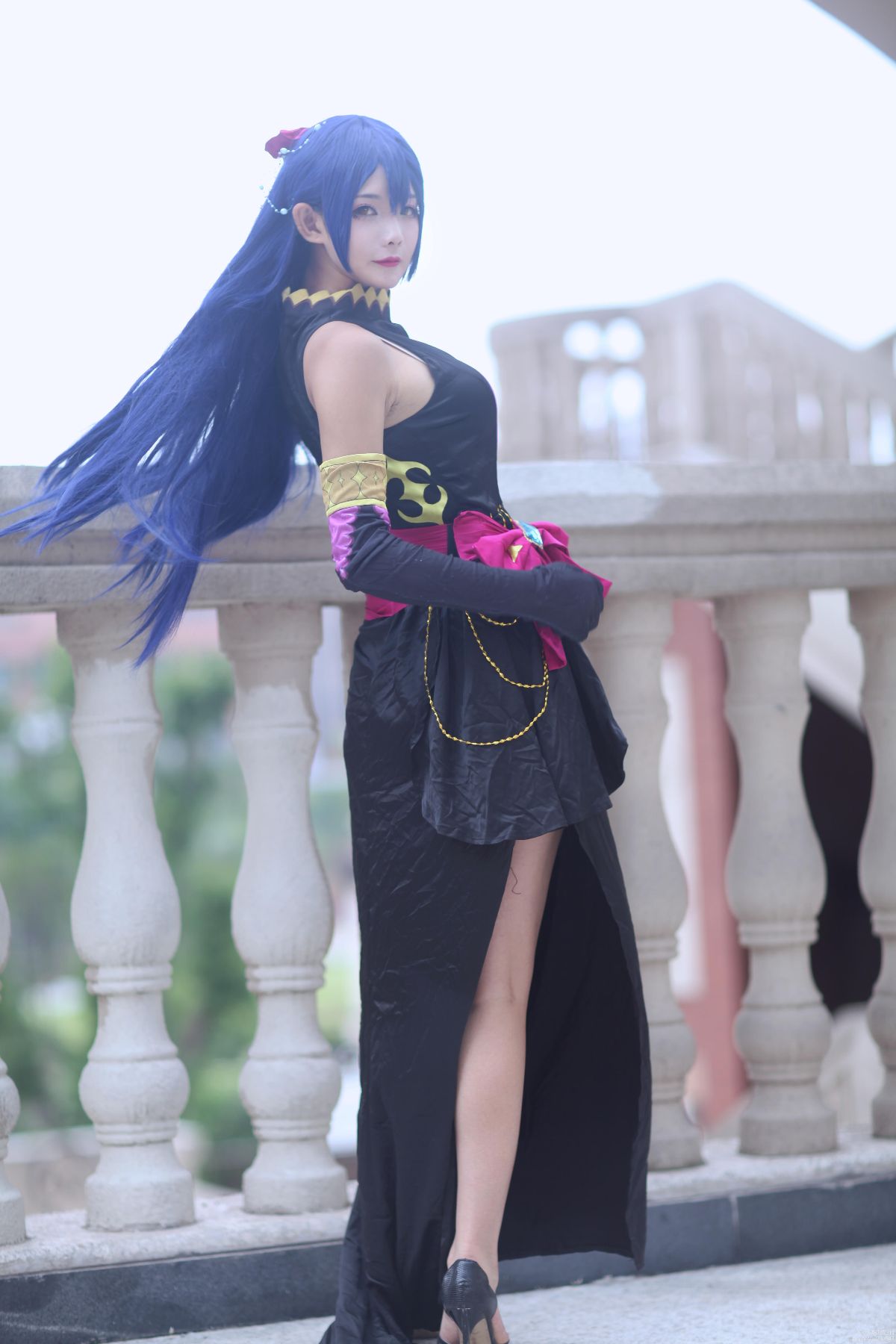 园田海未黑色晚礼服 C O S (8)