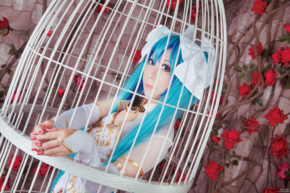 初音未来笼中雀C O S (14)