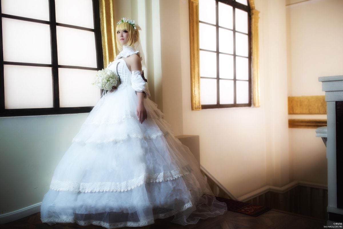 Saber lily 同人婚纱 C O S (4)