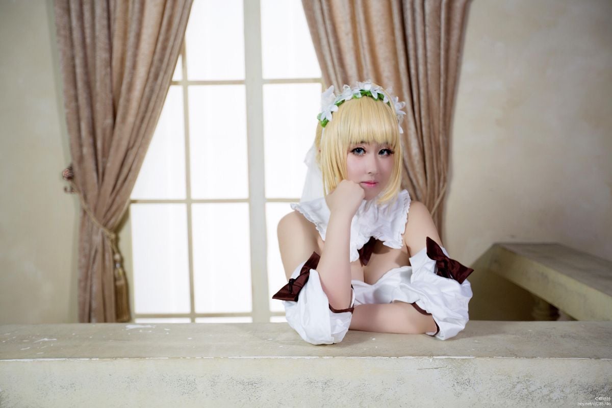 Saber lily 同人婚纱 C O S (5)