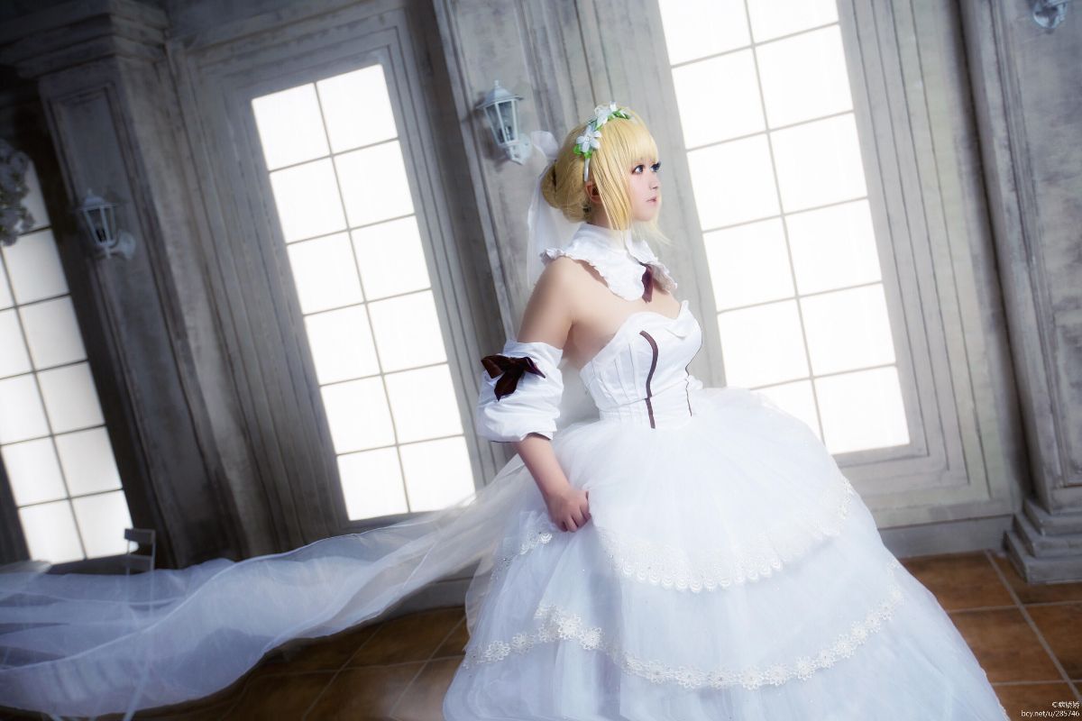 Saber lily 同人婚纱 C O S (6)