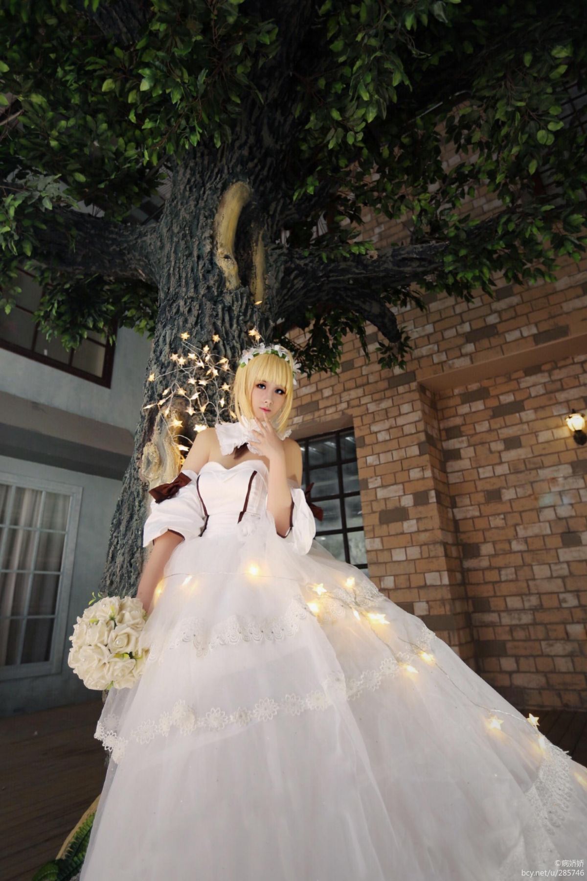 Saber lily 同人婚纱 C O S (8)