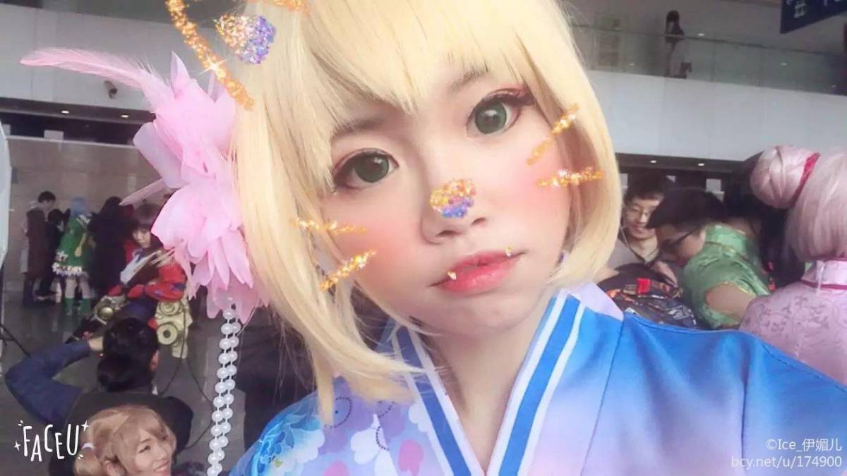 和服浴衣版萌saber 场照 (1)