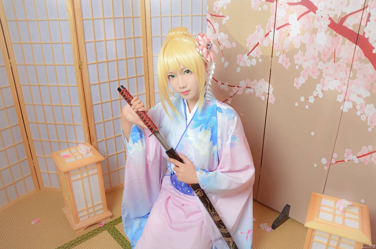 【cos正片】saber和服 (8)