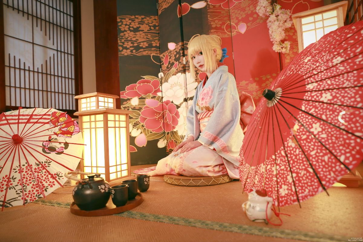 fate saber晴着和服 (6)