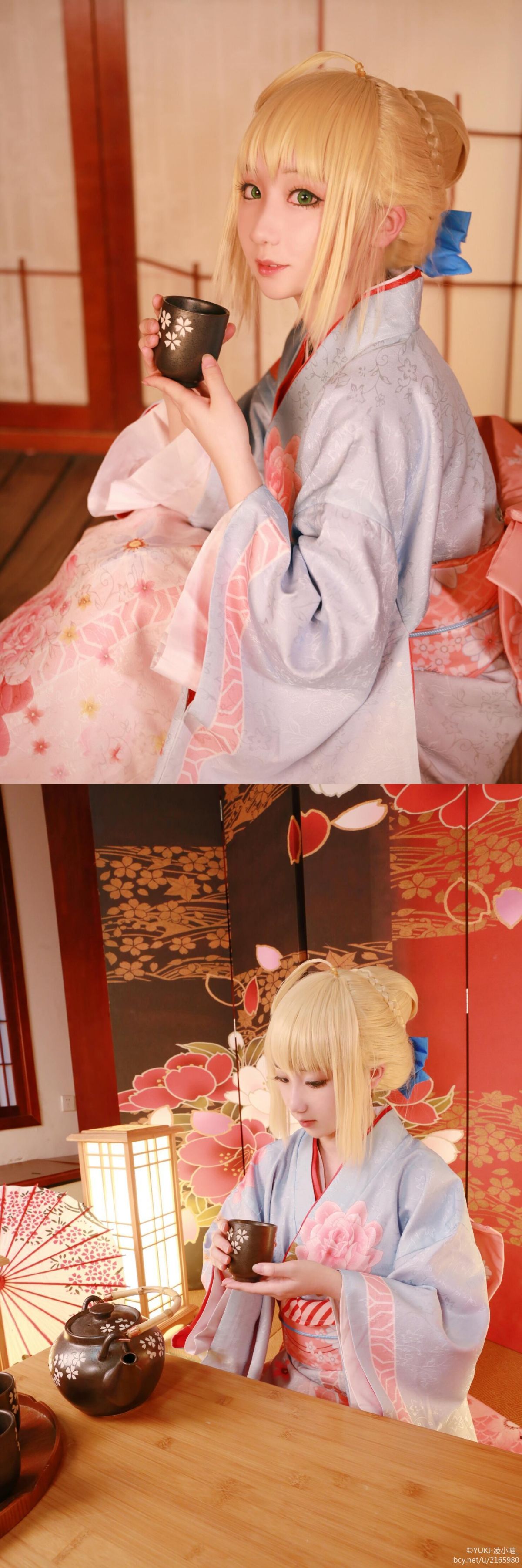 fate saber晴着和服 (7)