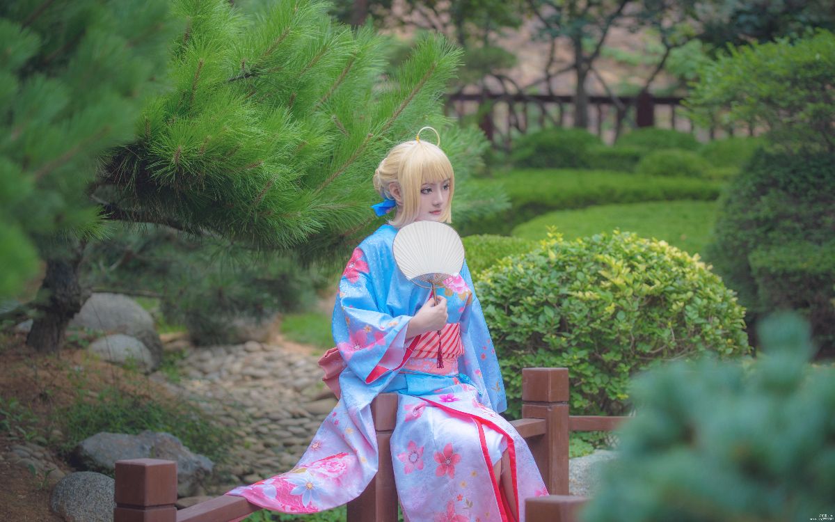 fate saber晴着和服 (17)