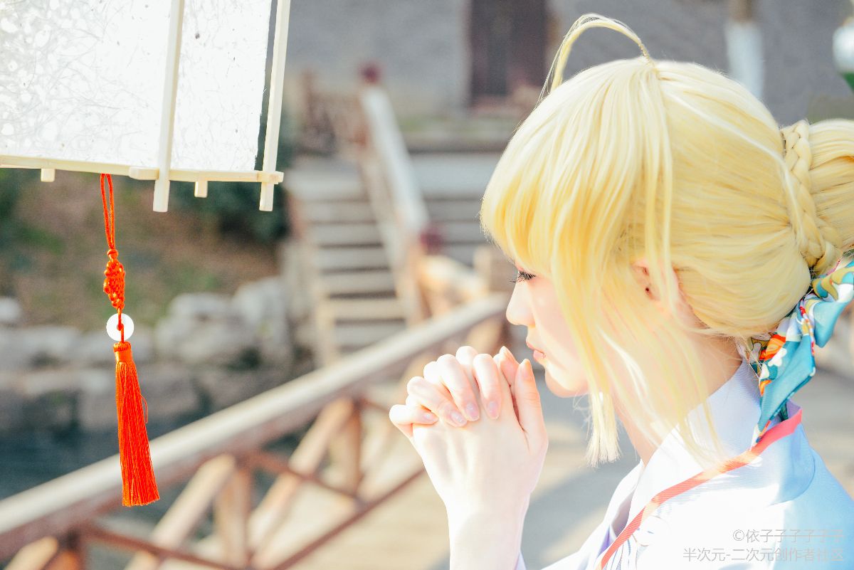 COS正片saber正月和服 (2)