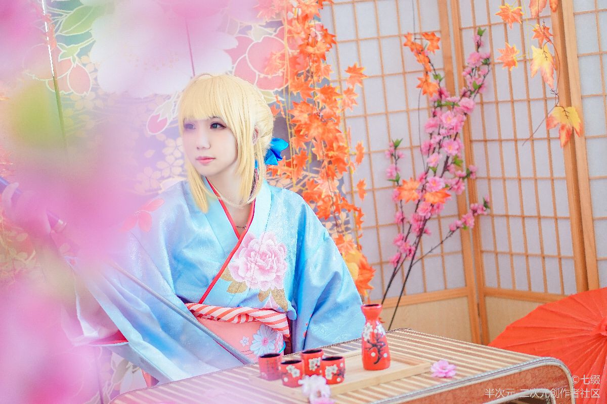 #cos正片#saber晴着和服 (4)