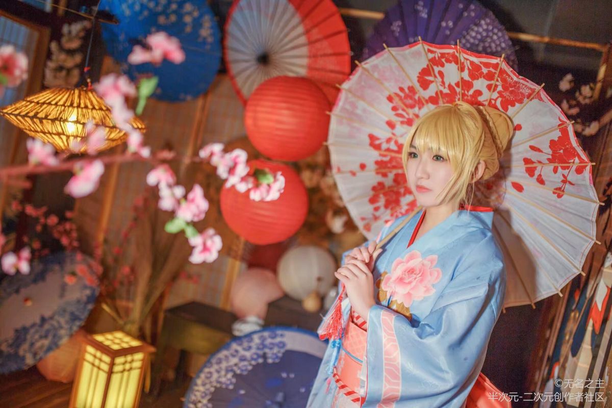 fate系列 浴衣和服saber (6)