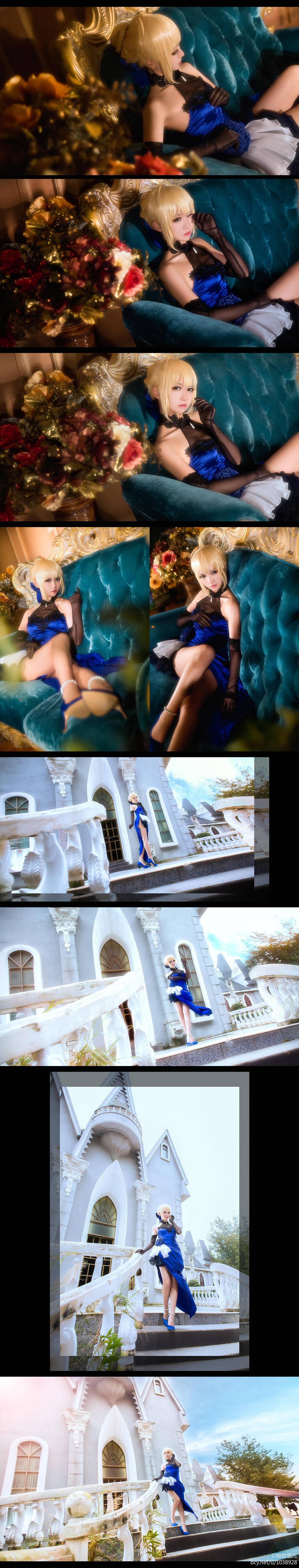 《Fate》saber-蓝礼服 (3)