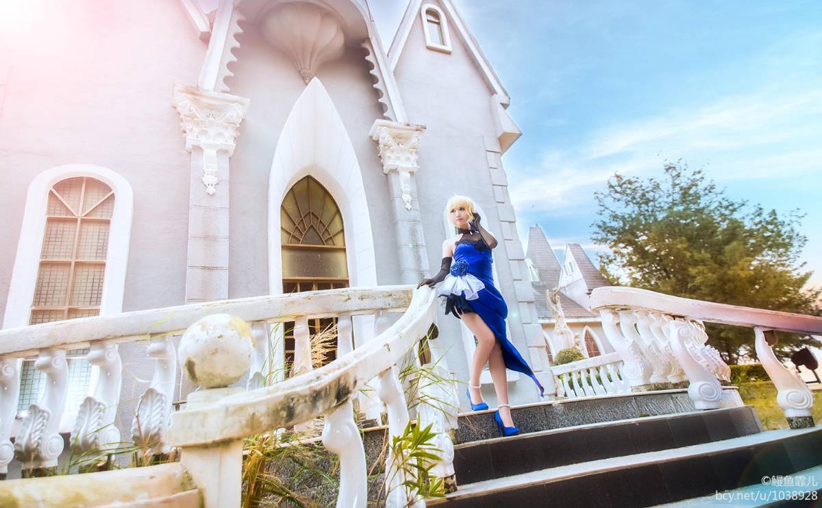 《Fate》saber-蓝礼服 (13)