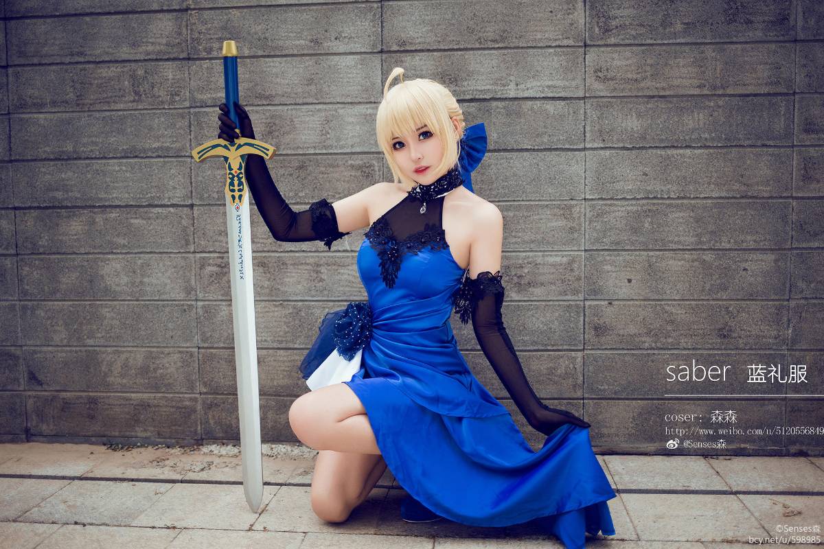 Saber蓝礼服.ver COS (10)
